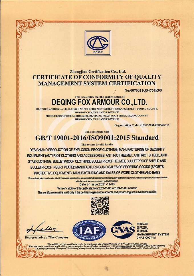 FDY008 Police law enforcement equipment Level 3 tactical military bulletproof vest