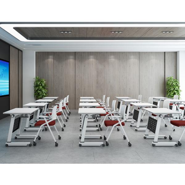 General Movable Splicing Folding Training Table With Wheels Flip Long Table Teaching Office Furniture Combination