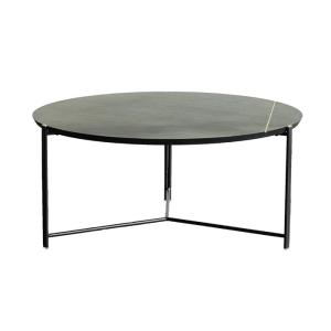 Quality Black Oak Top Coffee Table Satin Finish Contemporary Coffee Table With Metal Legs wholesale