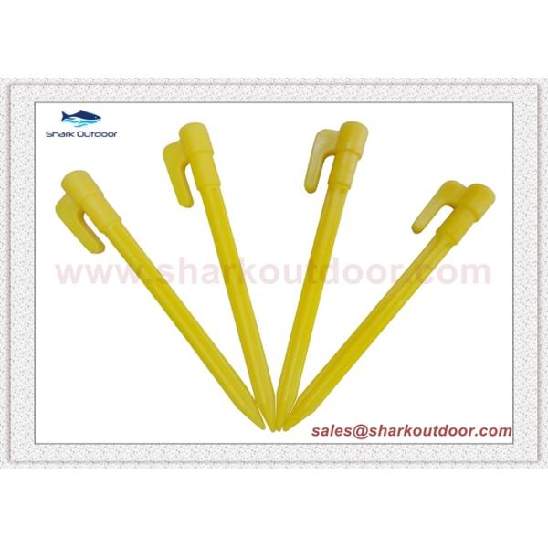Hot selling lightweight plastic tent peg for softer ground 6 in.