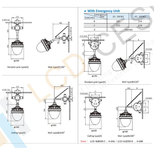 CREE Chip 220V 60Hz 30W Explosion Proof Led Flood Light