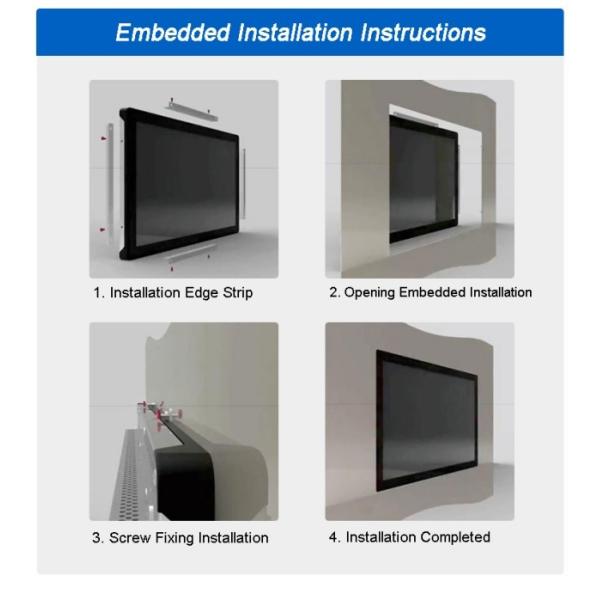 27 inch Factory Customizable Embedded Industrial panel PC Fanless Computer Waterproof Touch Industrial All in One Pc