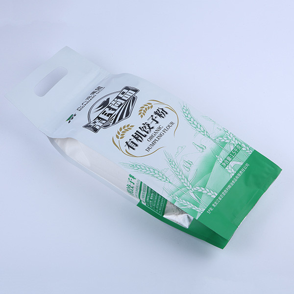 10kg 60mic Rice Packing Bag Heated Rice Bag Resealable Zip Lock With Handle