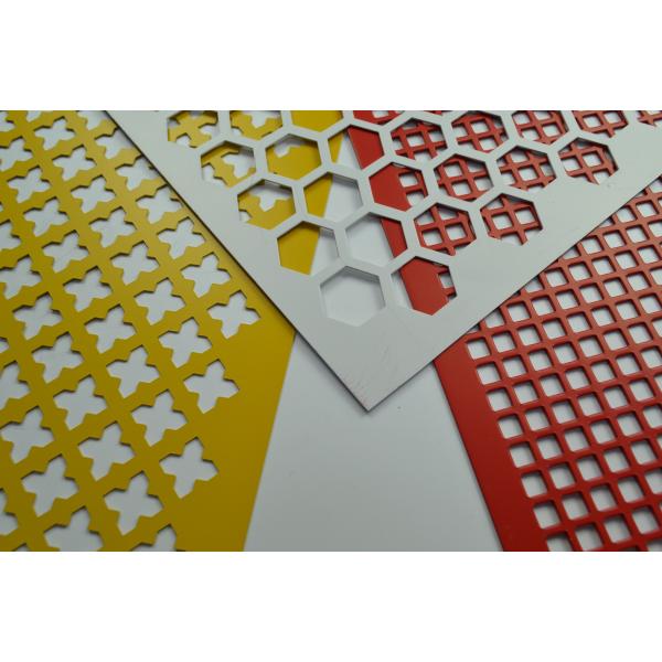 1220x2440mm Stainless Steel Sheet Metal With Holes Decoration