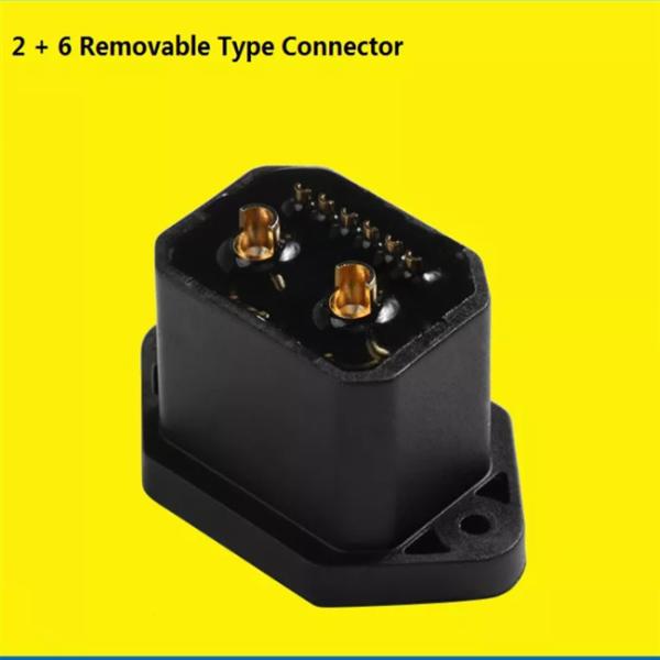 Detachable Energy Storage Connector 2 Plus 6 Core 220V Copper Material