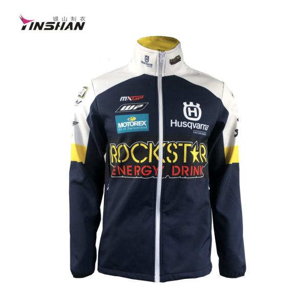 Sportswear Sublimated Softshell Racing Jackets for MotoCross Team Name MotoCross