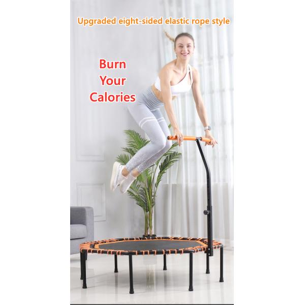 Wholesale New Foldable Outdoor Fitness Equipment Trampoline With Armrests For Adults And Kids