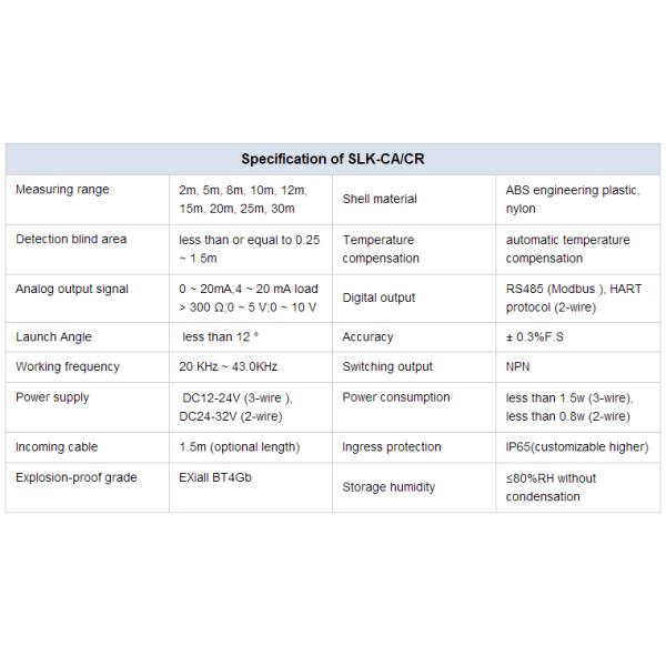 Pool water oil tank ultrasonic liquid level sensor transmitter