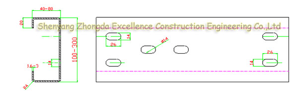 Hot Rolled Z Steel Section Galvanized Steel Square Tubing Zinc Galvanized C Channel