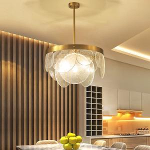 China Electroplated Gold Frosted White Glass Pendant Lamps Thickened Lamp Body on sale