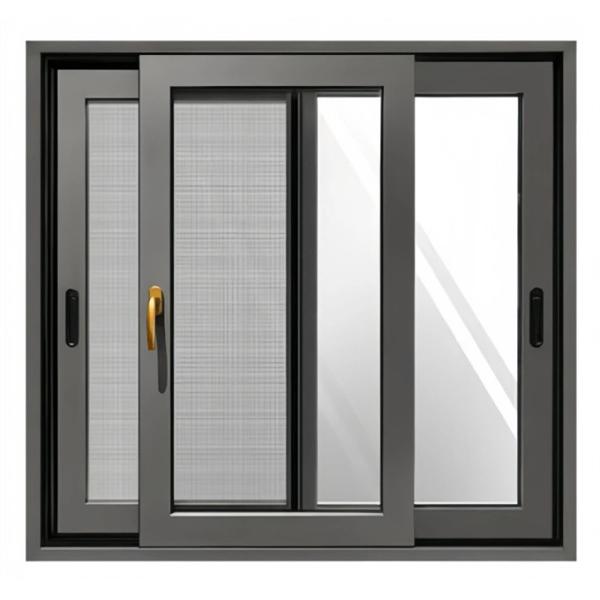 Simple Design Residential Glass Balcony Aluminum Frame Sliding Windows With Glass
