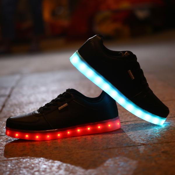 USB Rechargeable Led Light Up Shoes With Lithium Battery Led Sneakers