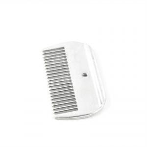 Quality Large Horse Metal Grooming Comb Aluminum 10cm * 5.5cm With A Round Hole wholesale