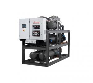 Quality Industrial Refrigeration Water Cooled Chiller 150hp Two Compressor For Plastics Industry wholesale