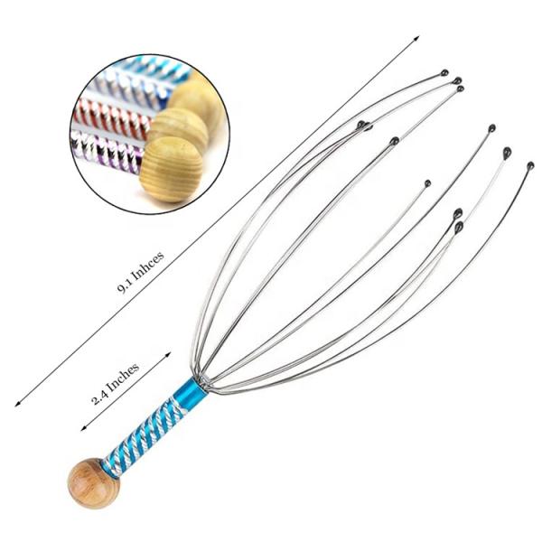 Multi Functional Handheld Scalp Head Massager Stainless Steel Manual Scalp Massager Claw