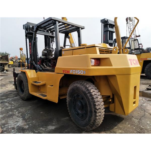 FD160 Used Diesel Forklift Truck Yellow Color 94 KW Nominal Power