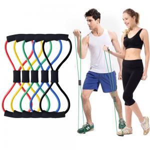 Quality 8 Word elastic pull rope exercises , Lightweight Yoga Resistance Rubber Bands wholesale