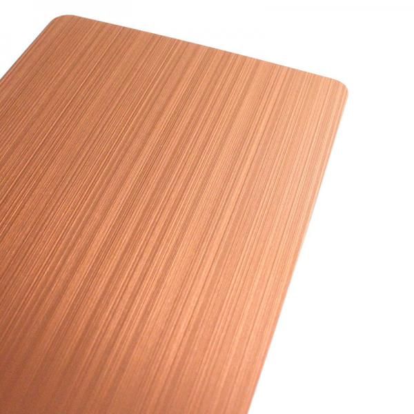 2000mm Length 304 Brushed Stainless Steel Sheet 316 316L Hairline Finish PVD Color Stainless Steel Plate