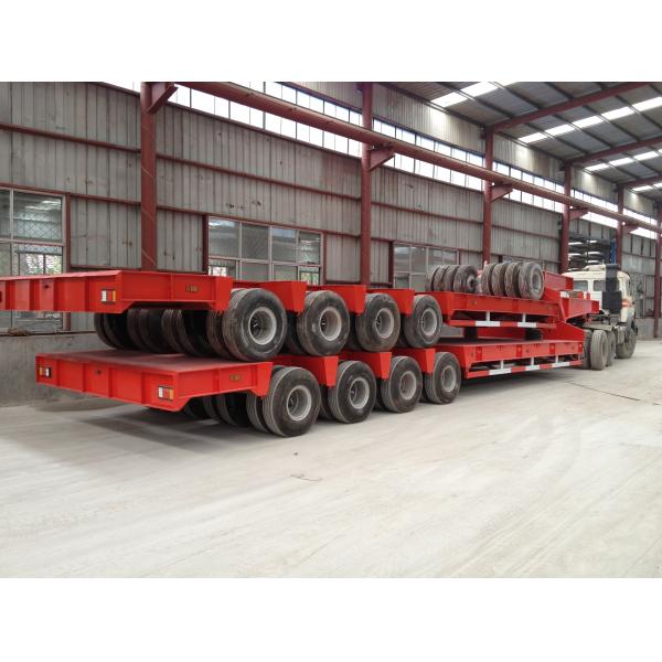 Lowbed Semi-Trailer for Heavy Road Equipment 4 Axles 12.5m 40 Feet Tire 245/70r19.5