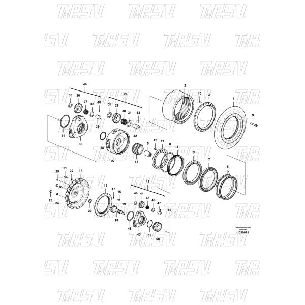 VOE14653465 Gear Oil EC480E Excavator Final Drive Cover for Machinery Repair Shops and Maintenance