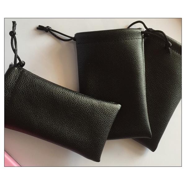 PU Gold-Stamped Leather Bag, High-Grade PU Spring-Type Automatic Storage Bag, Drawstring Cloth Bag, Coin And Key Storage Leather Bag, Headband-Style