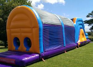 Quality Popular Customized Size Certificated Inflatable Obstacle Course With Cover wholesale