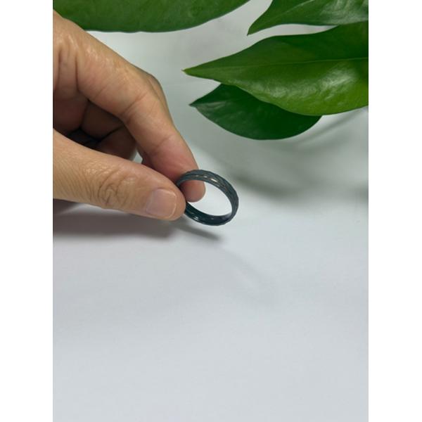 Custom Personalized Engrave Matte Titanium Wedding Band Black Zirconium Wedding Band without fading Men's Wedding bands