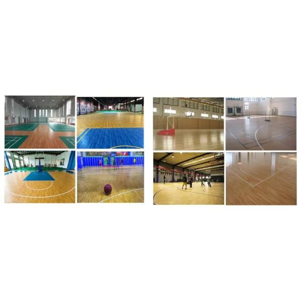 Moisture Proof Vinyl Badminton Floor Planks Colorful PVC Sport Mat