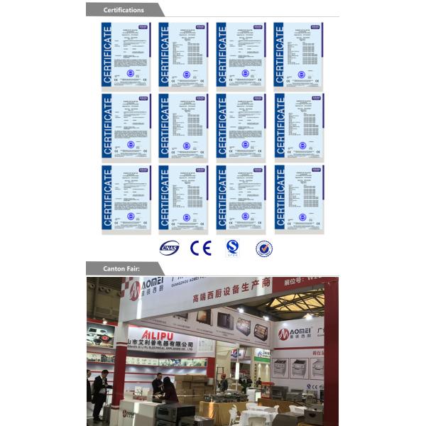 Professional Electric Red Glass Food Warmer Display Showcase with Toughened Glass