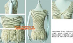 China New Sweet Thin Sweater Tops, Girls Bat Sleeveless, Crochet Cardigans, Plain Pattern Loose on sale