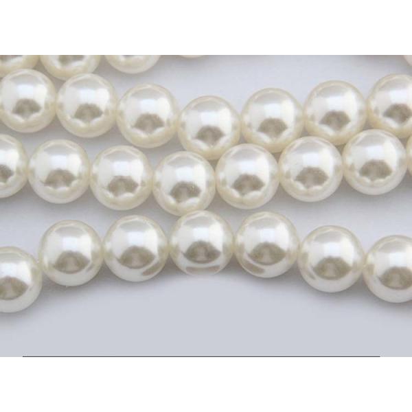 High Quality Big DIY Beads ABS Plastic 18mm Round White Imitation Pearls Beads Strand s