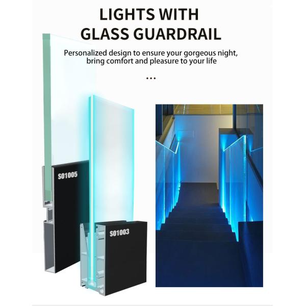 Tempered Laminated Glass Balustrade Fittings for in Frameless U Channel Glass Railing