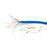 Unshield Bulk CAT6 Ethernet Cable 4 Pairs CCA Copper Clad Aluminum 1.0 HDPE Insulation for sale