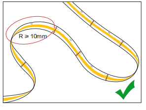 Dot Free 24V COB LED Strip Light White Color CRI90 IP20 For Indoor Decoration