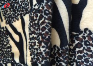 Quality Eco-friendly Printed Brushed Knit Polyester Velvet Fabric Export Orders For Garments wholesale