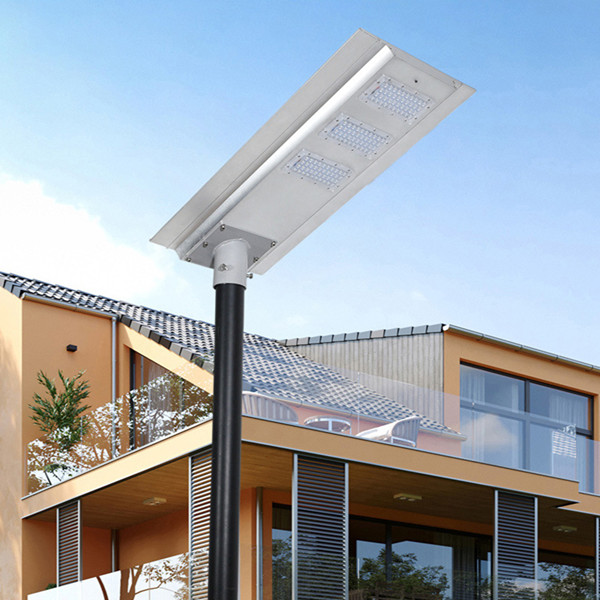 IP66 Waterproof Solar LED Street Light with -20+55 °C 85-265V AC Aluminum Alloy +PC lens