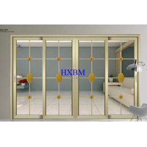 Home Apartments Aluminum Sliding Doors Water Resistant Heat Insulation