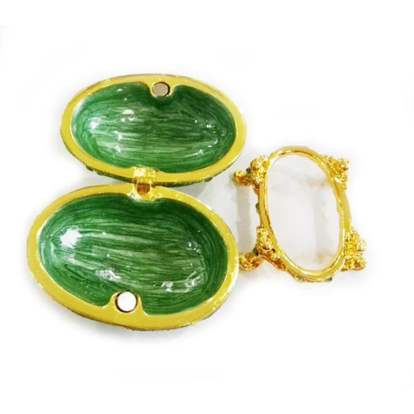 Russian Easter Egg Jewelry Box Crystal Trinket Holder Ring Organizer Home Decor Faberge Egg for Jewelry Boxes Gift