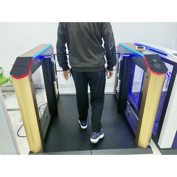 304 SS Fast Speed Gate Turnstile For Secure And Access Control High Speed 35-40 Person Per Minute With Advertising Door