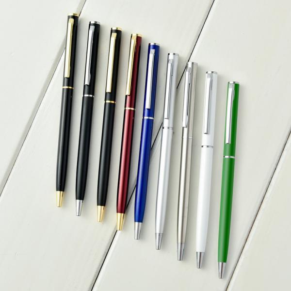 Personalized Slender Metal Ball Pen 0.7mm Advertising Promotion Hotel Ballpoint Pen