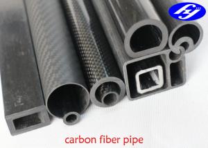 Quality Various Shape Carbon Composite Material , Special Section Pultrusion Carbon Fiber Tube wholesale