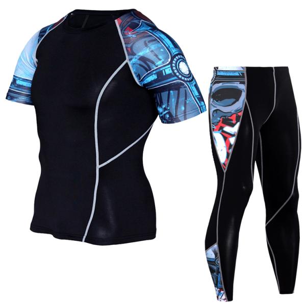 Quick Dry Plus Size Compression Tight Suit Sports Men Clothing