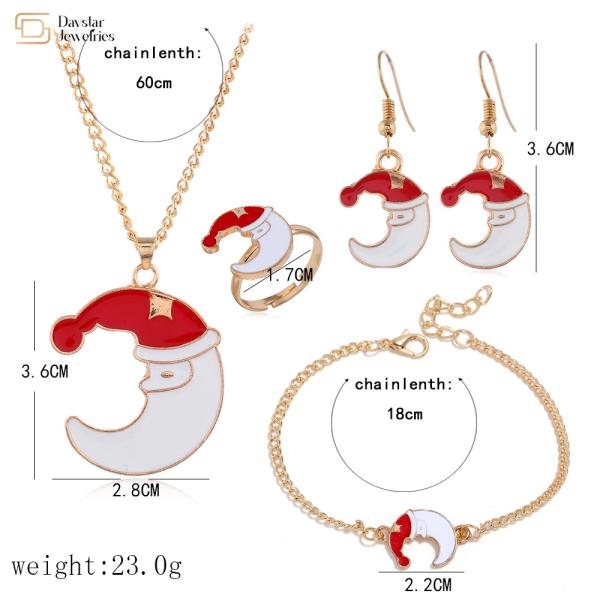 Holiday Gifts Christmas Jewelry Set For Womens Earrings Rings Bracelets Necklace