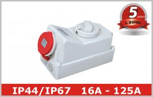 Quality IP44 IP67 Industrial Power Socket Receptacles with Mechanical Interlock wholesale