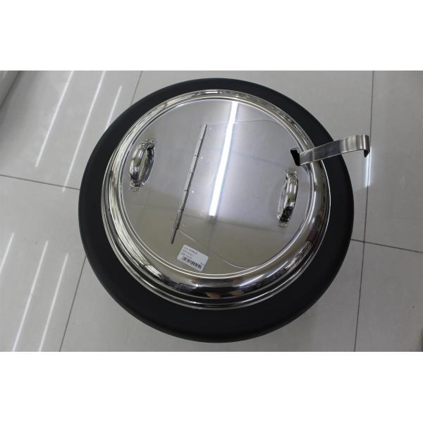 Black Color Electric Soup Warmer / Stainless Steel Cover Single Phase 220V Volt