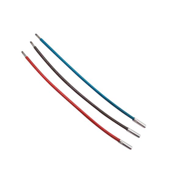 Nylon Stainless Steel Wire Rope Keychain TPU Cable Key Ring