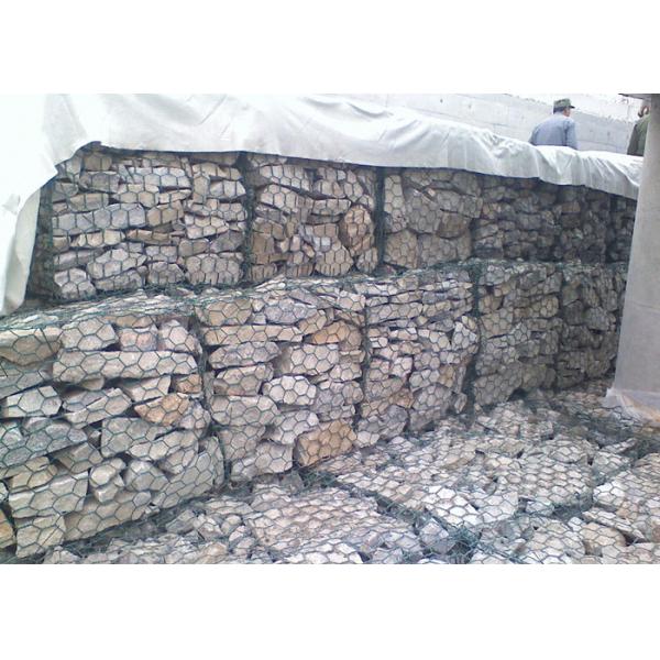 Hot Dip Galvanized PVC Coated Gabion Wire Mesh For Rock Walls