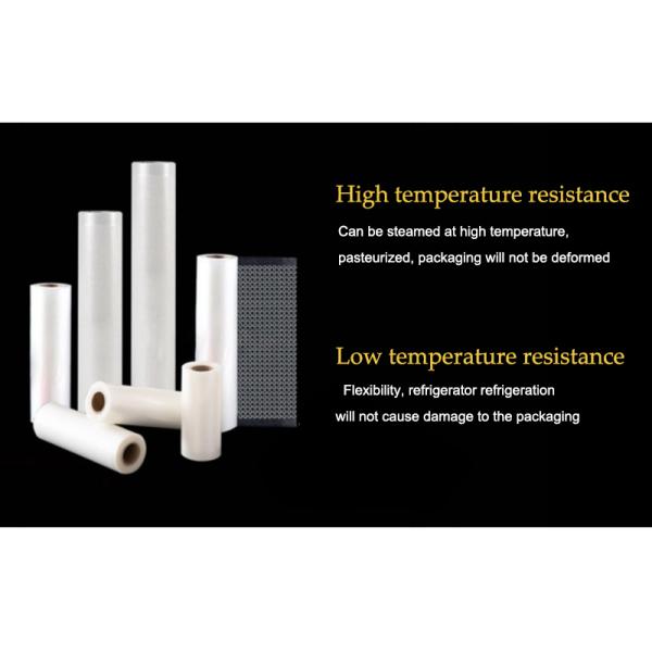 10in Vegetables Fruit Fresh Meat Packaging Transparent Vacuum Sealed Plastic Bags