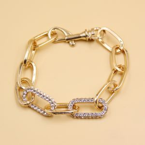 Buy cheap Fashion Crystal Chain Bracelet for Women Men Jewelry Gift from wholesalers