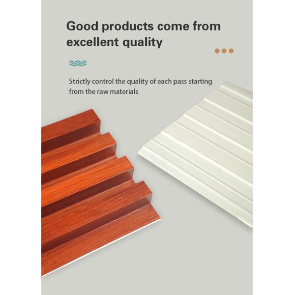 Sample Block Decorative Wallboards Louver Wpc Fluted Panels Wood Plastic Pvc Wpc Wall Panels Interior